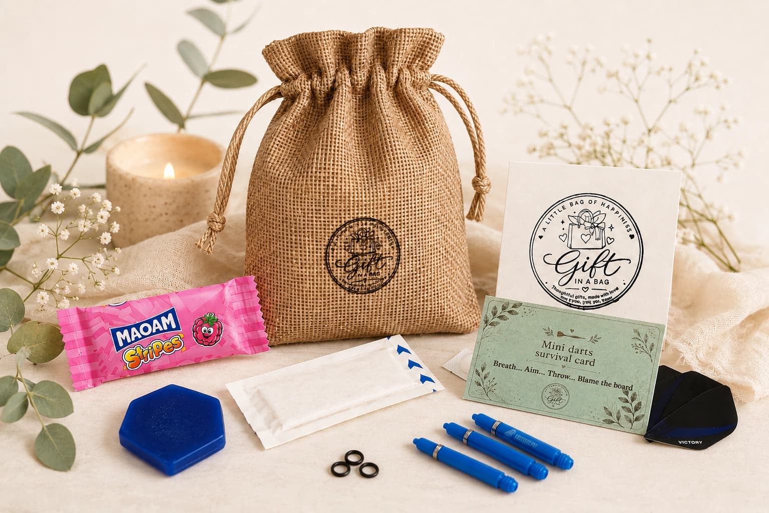 Dart Players Survival Kit gift bag